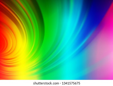 Light Multicolor, Rainbow vector blurred and colored template. An elegant bright illustration with gradient. The template for backgrounds of cell phones.