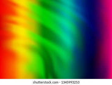 Light Multicolor, Rainbow vector blurred shine abstract template. An elegant bright illustration with gradient. The best blurred design for your business.