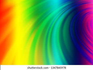 Light Multicolor, Rainbow vector blurred shine abstract pattern. Modern geometrical abstract illustration with gradient. The background for your creative designs.