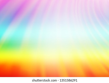 Light Multicolor, Rainbow vector blurred bright background. Colorful illustration in abstract style with gradient. Brand new design for your business.