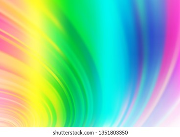 Light Multicolor, Rainbow vector blurred shine abstract background. Glitter abstract illustration with an elegant design. The blurred design can be used for your web site.