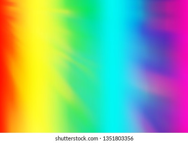 Light Multicolor, Rainbow vector blurred shine abstract background. Colorful illustration in abstract style with gradient. The best blurred design for your business.