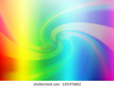 Light Multicolor, Rainbow vector blurred shine abstract background. Shining colorful illustration in a Brand new style. A completely new template for your design.