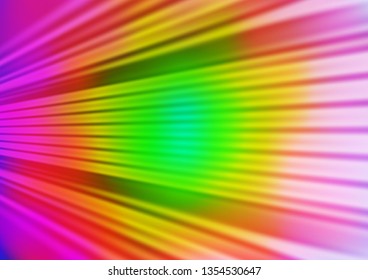 Light Multicolor, Rainbow vector blurred bright template. Glitter abstract illustration with an elegant design. A completely new template for your design.