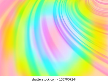 Light Multicolor, Rainbow vector blurred shine abstract template. A vague abstract illustration with gradient. Brand new design for your business.