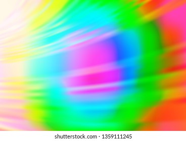 Light Multicolor, Rainbow vector blurred bright template. A vague abstract illustration with gradient. The elegant pattern for brand book.