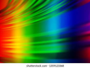 Light Multicolor, Rainbow vector blurred bright background. Colorful illustration in blurry style with gradient. The template for backgrounds of cell phones.