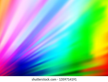 Light Multicolor, Rainbow vector blurred bright pattern. Colorful illustration in abstract style with gradient. Brand new design for your business.