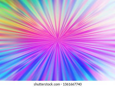 Light Multicolor, Rainbow vector blurred shine abstract background. Colorful illustration in blurry style with gradient. The template can be used for your brand book.