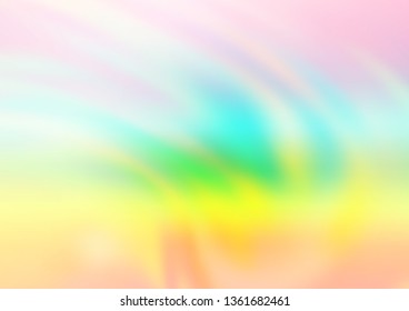 Light Multicolor, Rainbow vector blurred shine abstract pattern. Colorful illustration in blurry style with gradient. A completely new template for your design.