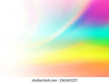 Light Multicolor, Rainbow vector blurred background. Colorful abstract illustration with gradient. A completely new design for your business.