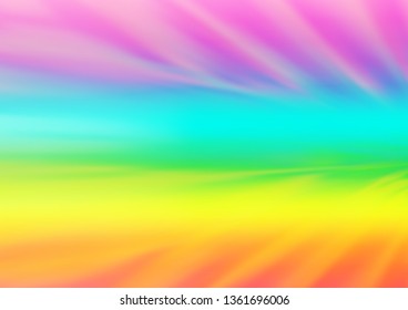 Light Multicolor, Rainbow vector blurred and colored background. Colorful illustration in blurry style with gradient. Brand new design for your business.