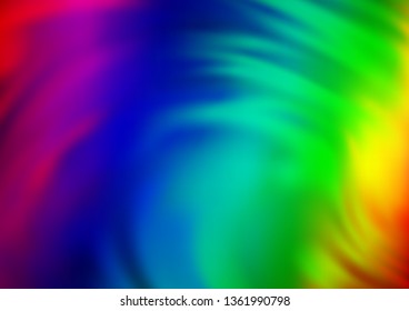 Light Multicolor, Rainbow vector blurred background. Shining colorful illustration in a Brand new style. The elegant pattern for brand book.