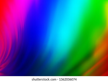 Light Multicolor, Rainbow vector blurred bright background. An elegant bright illustration with gradient. A completely new template for your design.
