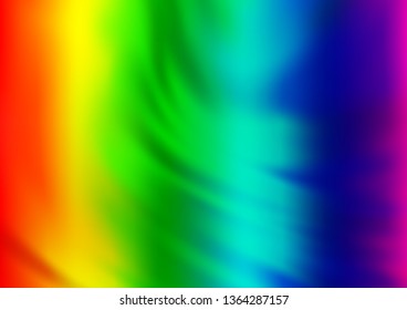 Light Multicolor, Rainbow vector blurred bright template. An elegant bright illustration with gradient. A completely new design for your business.