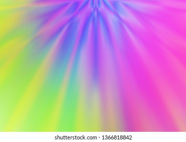 Light Multicolor, Rainbow vector blurred bright template. Colorful abstract illustration with gradient. A completely new template for your design.