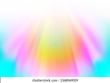Light Multicolor, Rainbow vector blurred shine abstract pattern. Creative illustration in halftone style with gradient. The template can be used for your brand book.