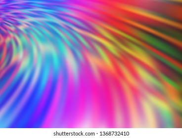 Light Multicolor, Rainbow vector blurred shine abstract pattern. Modern geometrical abstract illustration with gradient. Brand new design for your business.