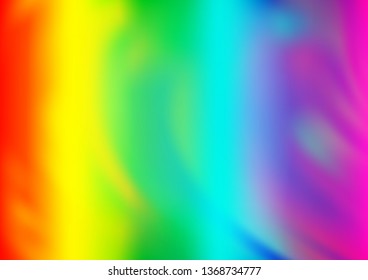 Light Multicolor, Rainbow vector blurred and colored background. Colorful illustration in blurry style with gradient. The best blurred design for your business.