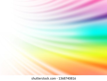 Light Multicolor, Rainbow vector blurred bright template. Shining colorful illustration in a Brand new style. A completely new design for your business.
