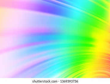 Light Multicolor, Rainbow vector blurred and colored template. Colorful illustration in abstract style with gradient. The best blurred design for your business.