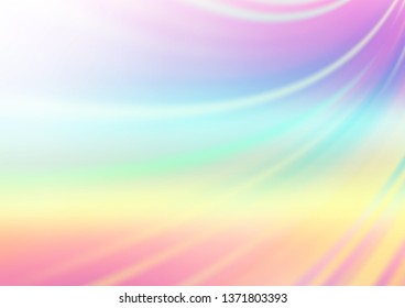 Light Multicolor, Rainbow vector blurred bright pattern. Colorful illustration in abstract style with gradient. The elegant pattern for brand book.