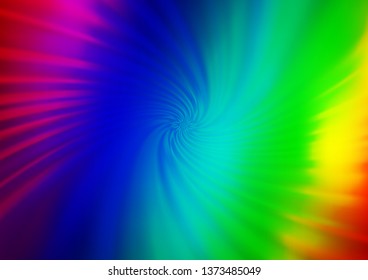 Light Multicolor, Rainbow vector blurred bright background. Glitter abstract illustration with an elegant design. A completely new design for your business.