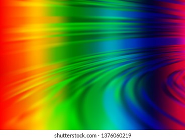 Light Multicolor, Rainbow vector blurred and colored template. Colorful illustration in abstract style with gradient. Brand new style for your business design.