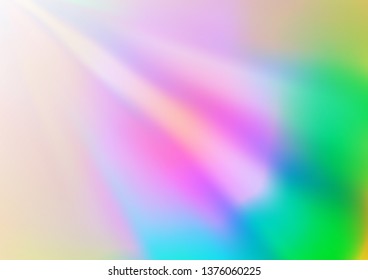 Light Multicolor, Rainbow vector blurred and colored background. An elegant bright illustration with gradient. The best blurred design for your business.