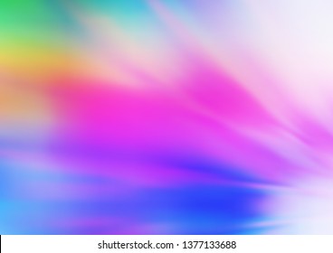 Light Multicolor, Rainbow vector blurred and colored background. Colorful abstract illustration with gradient. Brand new design for your business.