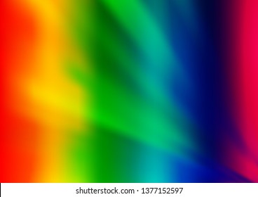 Light Multicolor, Rainbow vector blurred bright pattern. An elegant bright illustration with gradient. A completely new template for your design.