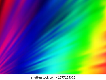 Light Multicolor, Rainbow vector blurred bright pattern. Creative illustration in halftone style with gradient. Brand new style for your business design.