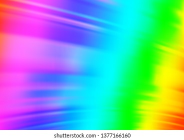 Light Multicolor, Rainbow vector blurred bright background. Colorful illustration in abstract style with gradient. The elegant pattern for brand book.