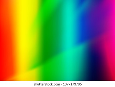 Light Multicolor, Rainbow vector blurred background. Colorful illustration in abstract style with gradient. The elegant pattern for brand book.