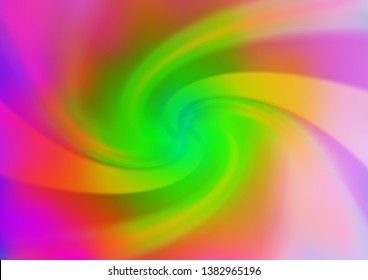 Light Multicolor, Rainbow vector blurred and colored background. Colorful illustration in abstract style with gradient. A completely new design for your business.