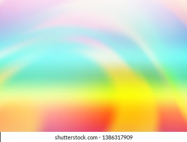 Light Multicolor, Rainbow vector blurred bright pattern. A completely new color illustration in a bokeh style. A new texture for your design.