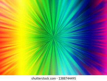 Light Multicolor, Rainbow vector blurred bright pattern. Modern geometrical abstract illustration with gradient. A completely new template for your design.