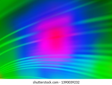 Light Multicolor, Rainbow vector blurred shine abstract template. A vague abstract illustration with gradient. Brand new style for your business design.