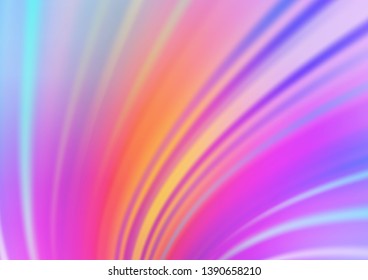 Light Multicolor, Rainbow vector blurred background. Modern geometrical abstract illustration with gradient. The template for backgrounds of cell phones.