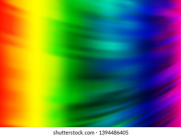 Light Multicolor, Rainbow vector blurred shine abstract pattern. Colorful illustration in abstract style with gradient. A completely new design for your business.