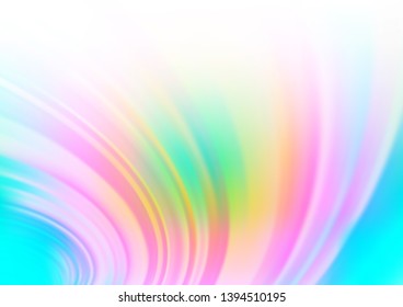 Light Multicolor, Rainbow vector blurred shine abstract background. An elegant bright illustration with gradient. Brand new style for your business design.