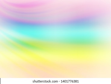 Light Multicolor, Rainbow vector blurred and colored background. An elegant bright illustration with gradient. Brand new design for your business.
