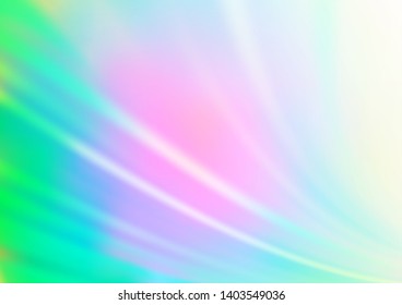 Light Multicolor, Rainbow vector blurred and colored background. A completely new color illustration in a bokeh style. A completely new template for your design.