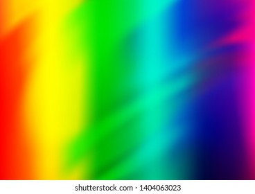 Light Multicolor, Rainbow vector blurred shine abstract template. Colorful illustration in abstract style with gradient. The best blurred design for your business.