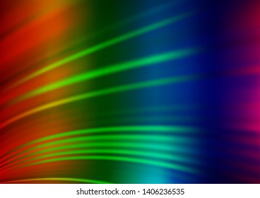 Light Multicolor, Rainbow vector blurred shine abstract background. Colorful illustration in blurry style with gradient. A completely new template for your design.