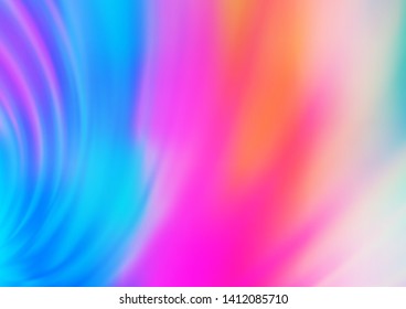 Light Multicolor, Rainbow vector blurred bright background. Creative illustration in halftone style with gradient. A completely new design for your business.