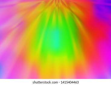 Light Multicolor, Rainbow vector blurred shine abstract pattern. A completely new color illustration in a bokeh style. The template for backgrounds of cell phones.