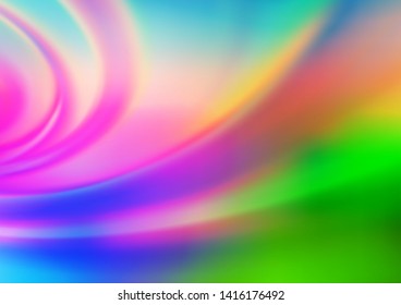 Light Multicolor, Rainbow vector blurred bright pattern. Glitter abstract illustration with an elegant design. The best blurred design for your business.