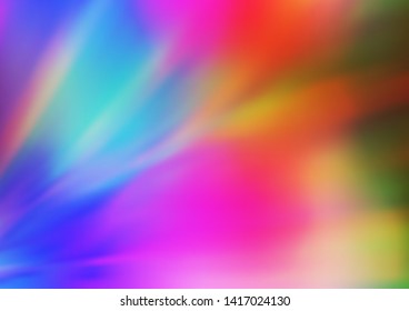 Light Multicolor, Rainbow vector blurred shine abstract background. An elegant bright illustration with gradient. The elegant pattern for brand book.