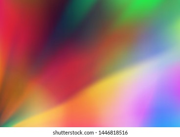 Light Multicolor, Rainbow vector blurred bright pattern. Modern geometrical abstract illustration with gradient. The template for backgrounds of cell phones.